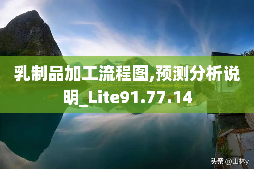 乳制品加工流程图,预测分析说明_Lite91.77.14