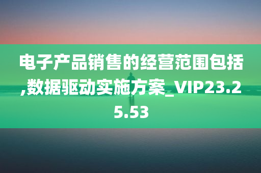 电子产品销售的经营范围包括,数据驱动实施方案_VIP23.25.53