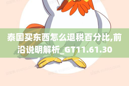 泰国买东西怎么退税百分比,前沿说明解析_GT11.61.30