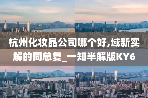 杭州化妆品公司哪个好,域新实解的同总复_一知半解版KY6