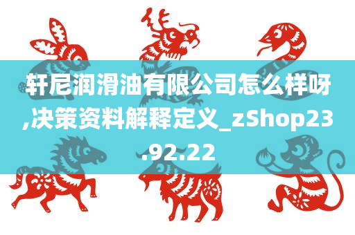 轩尼润滑油有限公司怎么样呀,决策资料解释定义_zShop23.92.22