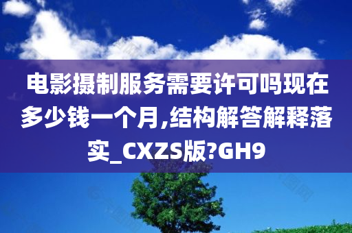 电影摄制服务需要许可吗现在多少钱一个月,结构解答解释落实_CXZS版?GH9