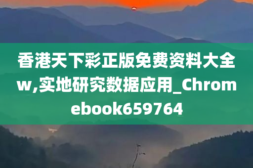 香港天下彩正版免费资料大全w,实地研究数据应用_Chromebook659764