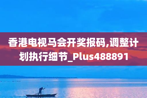 香港电视马会开奖报码,调整计划执行细节_Plus488891