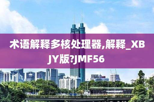 术语解释多核处理器,解释_XBJY版?JMF56