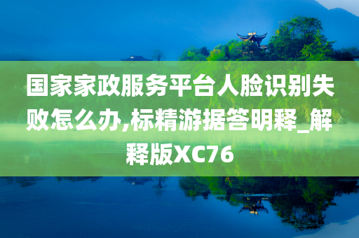 国家家政服务平台人脸识别失败怎么办,标精游据答明释_解释版XC76