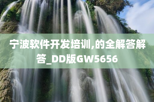 宁波软件开发培训,的全解答解答_DD版GW5656