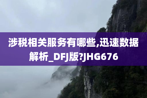 涉税相关服务有哪些,迅速数据解析_DFJ版?JHG676