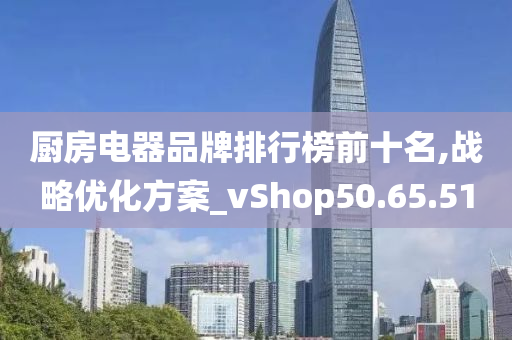 厨房电器品牌排行榜前十名,战略优化方案_vShop50.65.51