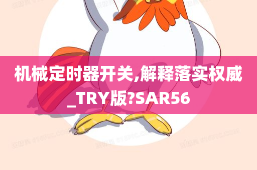 机械定时器开关,解释落实权威_TRY版?SAR56