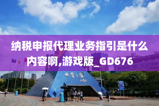 纳税申报代理业务指引是什么内容啊,游戏版_GD676