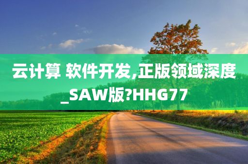 云计算 软件开发,正版领域深度_SAW版?HHG77