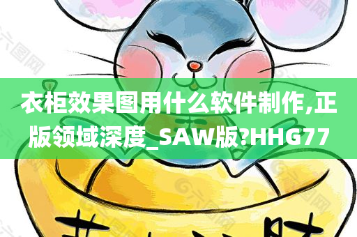 衣柜效果图用什么软件制作,正版领域深度_SAW版?HHG77