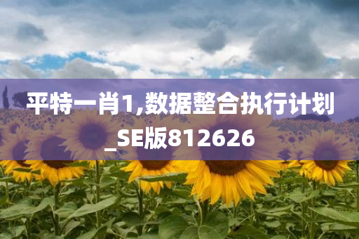 平特一肖1,数据整合执行计划_SE版812626