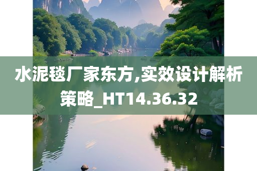 水泥毯厂家东方,实效设计解析策略_HT14.36.32