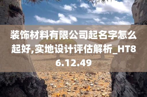 装饰材料有限公司起名字怎么起好,实地设计评估解析_HT86.12.49