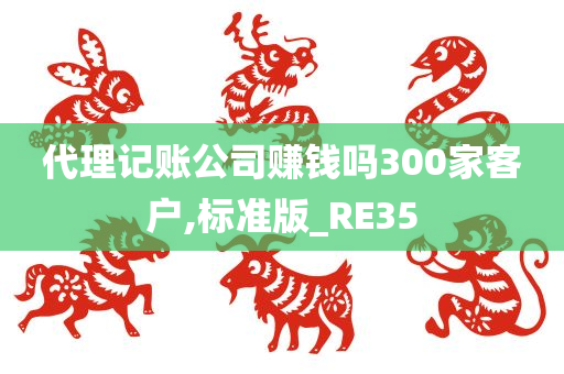 代理记账公司赚钱吗300家客户,标准版_RE35