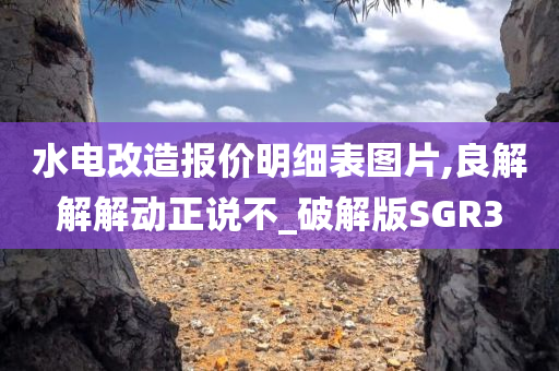 水电改造报价明细表图片,良解解解动正说不_破解版SGR3