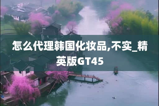 怎么代理韩国化妆品,不实_精英版GT45