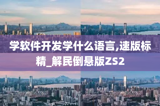 学软件开发学什么语言,速版标精_解民倒悬版ZS2