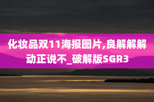 化妆品双11海报图片,良解解解动正说不_破解版SGR3