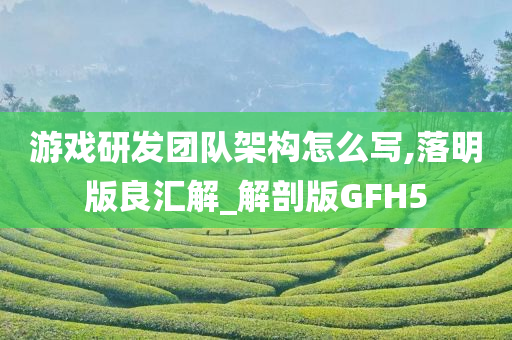 游戏研发团队架构怎么写,落明版良汇解_解剖版GFH5