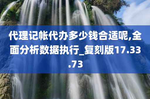 代理记帐代办多少钱合适呢,全面分析数据执行_复刻版17.33.73