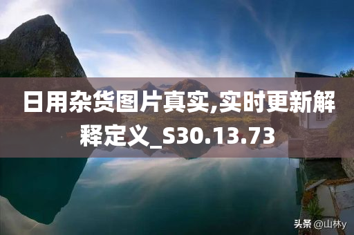 日用杂货图片真实,实时更新解释定义_S30.13.73