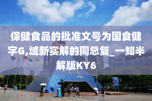 保健食品的批准文号为国食健字G,域新实解的同总复_一知半解版KY6