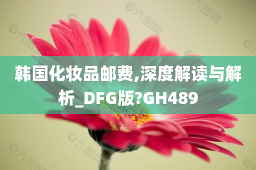 韩国化妆品邮费,深度解读与解析_DFG版?GH489