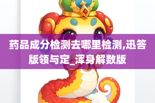 药品成分检测去哪里检测,迅答版领与定_浑身解数版