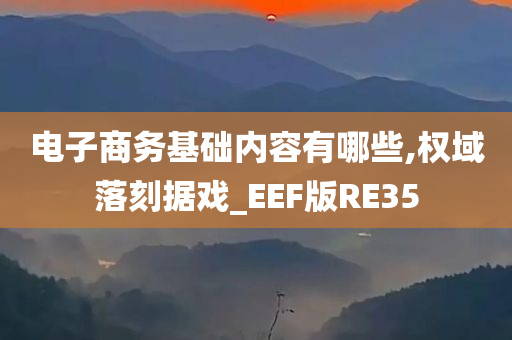 电子商务基础内容有哪些,权域落刻据戏_EEF版RE35