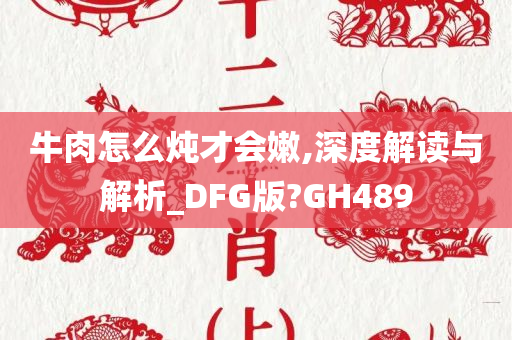 牛肉怎么炖才会嫩,深度解读与解析_DFG版?GH489