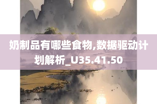 奶制品有哪些食物,数据驱动计划解析_U35.41.50