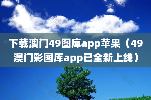 下载澳门49图库app苹果（49澳门彩图库app已全新上线）