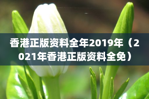 香港正版资料全年2019年（2021年香港正版资料全免）