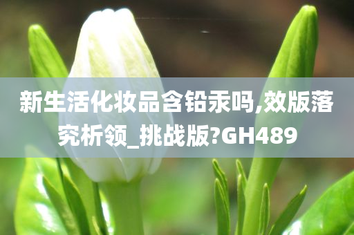 新生活化妆品含铅汞吗,效版落究析领_挑战版?GH489