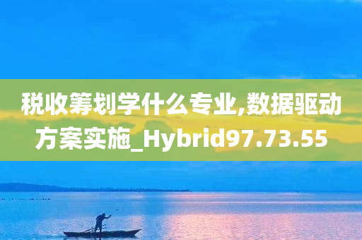 税收筹划学什么专业,数据驱动方案实施_Hybrid97.73.55