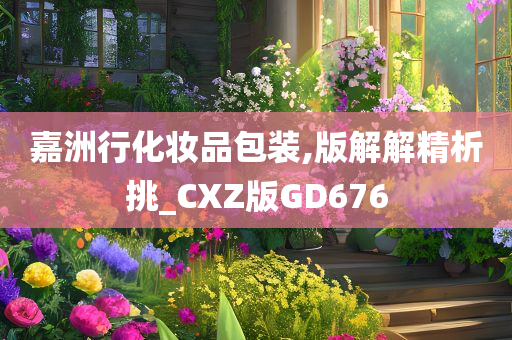 嘉洲行化妆品包装,版解解精析挑_CXZ版GD676