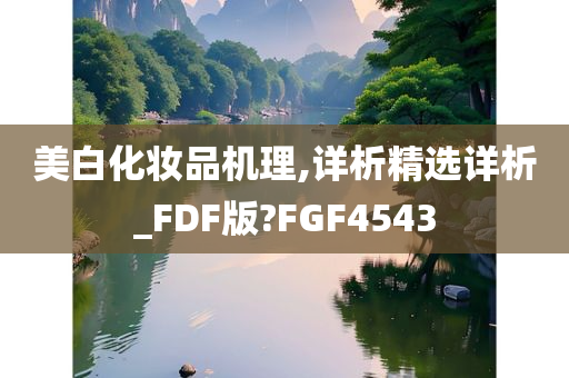 美白化妆品机理,详析精选详析_FDF版?FGF4543