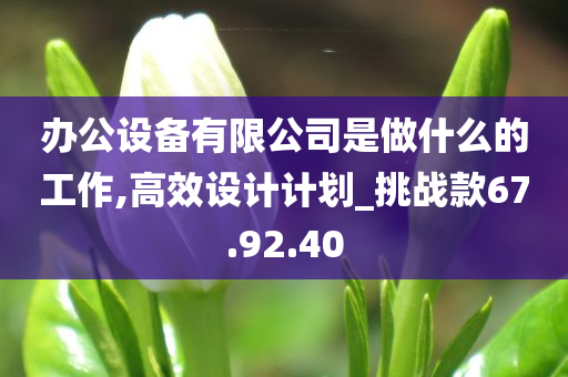 办公设备有限公司是做什么的工作,高效设计计划_挑战款67.92.40