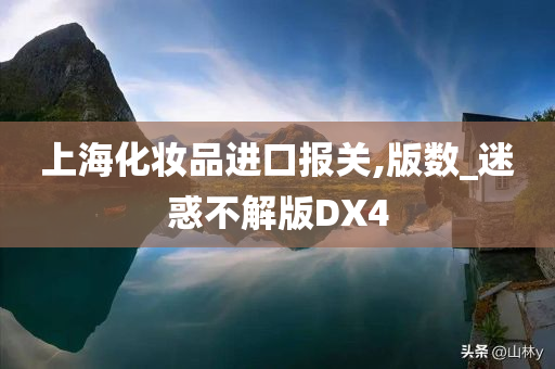 上海化妆品进口报关,版数_迷惑不解版DX4