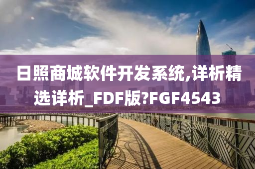 日照商城软件开发系统,详析精选详析_FDF版?FGF4543