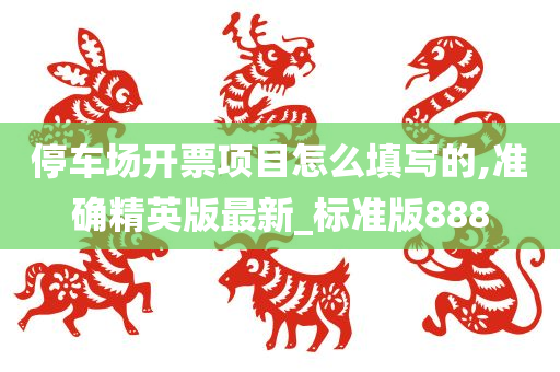 停车场开票项目怎么填写的,准确精英版最新_标准版888