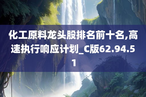 化工原料龙头股排名前十名,高速执行响应计划_C版62.94.51