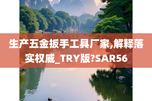 生产五金扳手工具厂家,解释落实权威_TRY版?SAR56