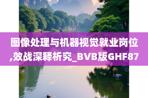 图像处理与机器视觉就业岗位,效战深释析究_BVB版GHF87