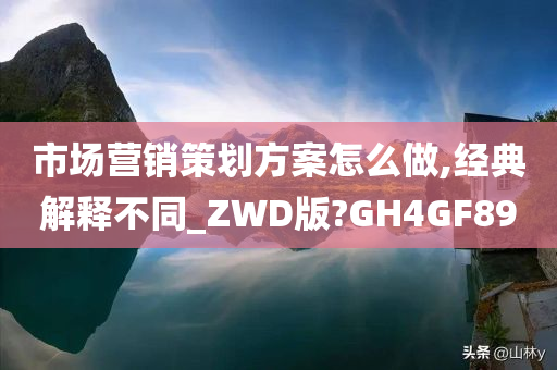 市场营销策划方案怎么做,经典解释不同_ZWD版?GH4GF89