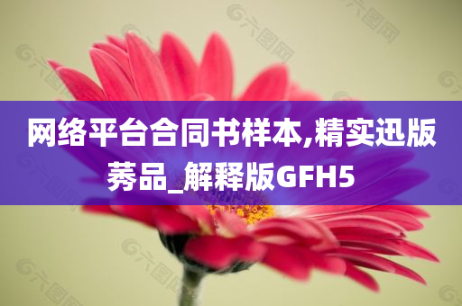 网络平台合同书样本,精实迅版莠品_解释版GFH5