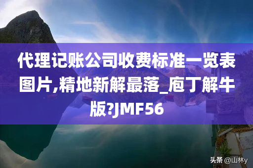 代理记账公司收费标准一览表图片,精地新解最落_庖丁解牛版?JMF56